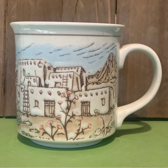 Otagiri Other - Otagiri Japan Coffee Tea Mug Pueblo Adobo Southwest Fiji Graphics Embossed Cup